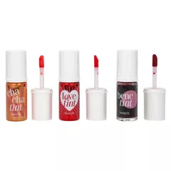 benefit Cosmetics BENEFIT TINT SET: CHACHATINT CHEEK & LIP STAIN ORANGE + RED + FIERY RED
