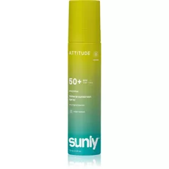 Attitude Sunly Mineral Sunscreen Spf 50+ mineralisches Bräunungsspray Nicht parfümiert Spf 50+ 75 ml
