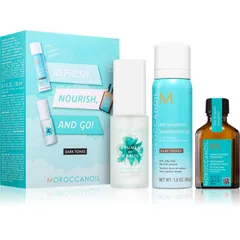 Moroccanoil Refresh, Nourish, and Go! Dark Tones Set für dunkles Haar für Damen