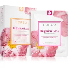FOREO Farm to Face Sheet Mask Bulgarian Rose Feuchtigkeitsspendende Tuchmaske 3x