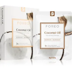 FOREO Farm to Face Sheet Mask Coconut Oil Nährende Tuchmaske 3x