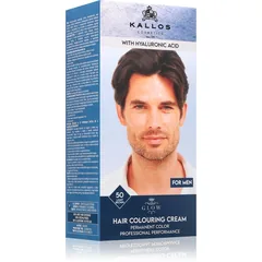 Kallos Glow Lasting Cream Colour Permanent-Haarfarbe für Herren Farbton Light Brown