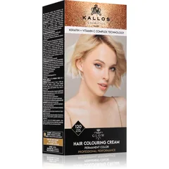 Kallos Glow Lasting Cream Colour Permanent-Haarfarbe Farbton Shine Blond