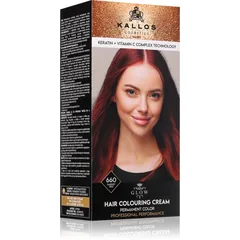 Kallos Glow Lasting Cream Colour Permanent-Haarfarbe Farbton Garnet Red