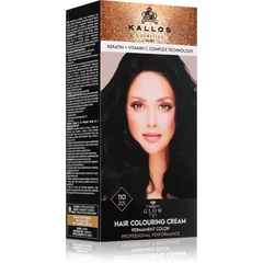 Kallos Glow Lasting Cream Colour Permanent-Haarfarbe Farbton Blue Black