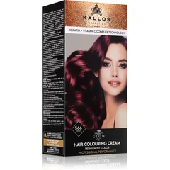 Kallos Glow Lasting Cream Colour Permanent-Haarfarbe Farbton Violet