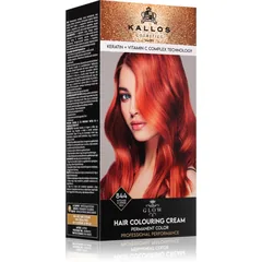 Kallos Glow Lasting Cream Colour Permanent-Haarfarbe Farbton Intense Copper Red