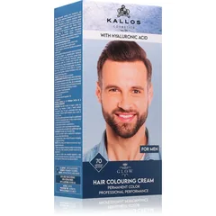 Kallos Glow Lasting Cream Colour Permanent-Haarfarbe für Herren Farbton Medium Blond