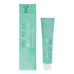 Intercosmo Nutrilux Macadamia Oil 5.13 Light Brown Golden Ash Hair Colour