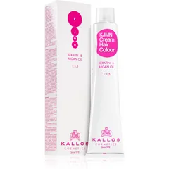 Kallos KJMN Professional Cream Hair Colour Keratin & Argan Oil Haarfarbe mit Keratin und Arganöl Farbton Light Brown 5.0