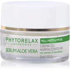 Phytorelax Laboratories Bio Sebum Aloe Vera feuchtigkeitsspendende Gel-Creme für Reduktion fettiger Haut