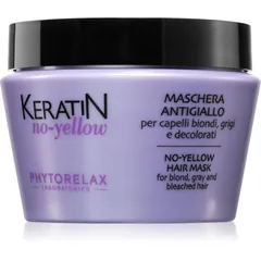 Phytorelax Laboratories Keratin No-Yellow Maske gegen den Gelbstich für blonde und graue Haare