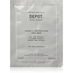 Depot NO. 806 TONING & REVITALIZING FACE MASK revitalisierende Gesichtsmaske für Herren 12x