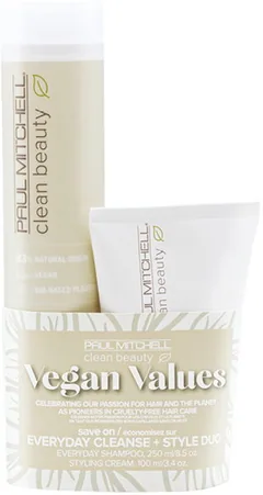 Paul Mitchell Save On CB Vegan Value Everyday Cleanse + Style Duo Set .