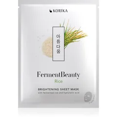 KORIKA FermentBeauty Brightening Face Sheet Mask with Fermented Rice and Hyaluronic Acid aufhellende tuchmaske mit fermentiertem reis und hyaluronsäur