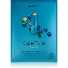 KORIKA SuperFruits Blueberry - Detoxifying Sheet Mask Detox-Tuchmaske Blueberry