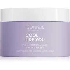 ICONIQUE Professional COOL LIKE YOU Perfect Blonde & Silver Violet Maske für die Haare neutralisiert gelbe Verfärbungen