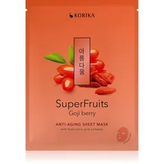 KORIKA SuperFruits Goji Berry - Anti-aging Sheet Mask verjüngende Gesichtsmaske