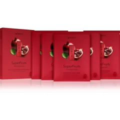 KORIKA SuperFruits Pomegranate - Set of 5 Hydrating Face Sheet Masks Gesichtsmasken-Set zu einem ermäßigten Preis mit feuchtigkeitsspendender Wirkung