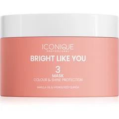 ICONIQUE Professional BRIGHT LIKE YOU Colour & Shine Protection Mask erneuernde Schutzmaske für gefärbtes Haar