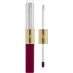 Dolce&Gabbana Make It Double! Lip Tint & Gloss Duo langlebiger, glänzender Lippenstift 2 in 1 Farbton 06 Grape Soda - Berry & Silver Shimmer 2x