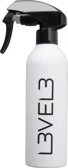 L3VEL3 Gummierte Sprühflasche Weiß