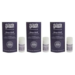 Victoria Green Sleep Well Body Clock Reset Balm Natural Travel Aromatherapy Pack of 3