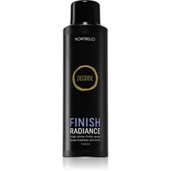 Montibello Decode Finish Radiance Spray schnelltrocknendes Haarspray für höheren Glanz