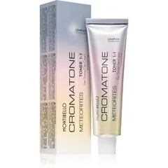 Montibello Cromatone Meteorites Toner farbige Haartönung für sehr helles Blond. melierte und weiße Haare Farbton Titanium Grey