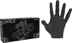 L3VEL3 Nitrilhandschuhe Medium Schwarz