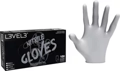 L3VEL3 Nitrilhandschuhe Groß Metall
