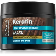 Dr. Santé Keratin tiefenregenerierende und nährende Maske für zerbrechliches Haar ohne Glanz