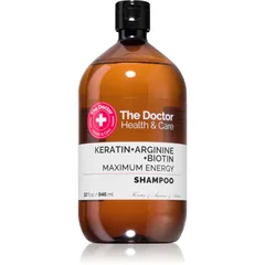 The Doctor Keratin + Arginine + Biotin Maximum Energy Shampoo mit Keratin für mehr Glanz und Festigkeit der Haare
