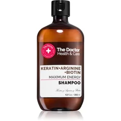 The Doctor Keratin + Arginine + Biotin Maximum Energy Shampoo mit Keratin für mehr Glanz und Festigkeit der Haare