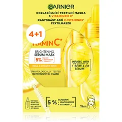 Garnier Textil Masks Brightening Pack Aufhellende Tuchmaske mit Vitamin C