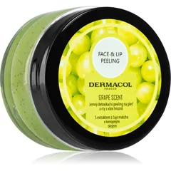 Dermacol Face & Lip Peeling Grape tiefenwirksames Reinigungspeeling für Lippen und Wangen