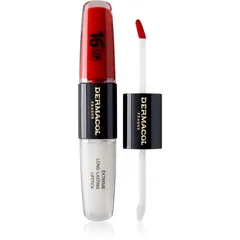 Dermacol 16H Lip Colour langlebiger, glänzender Lippenstift Farbton 04 Revenge Red 2x