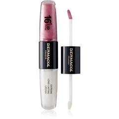 Dermacol 16H Lip Colour langlebiger, glänzender Lippenstift Farbton 11 Soft Heart 2x