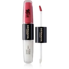 Dermacol 16H Lip Colour langlebiger, glänzender Lippenstift Farbton 16 Classy Sassy 2x
