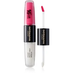 Dermacol 16H Lip Colour langlebiger, glänzender Lippenstift Farbton 18 Cotton Candy 2x