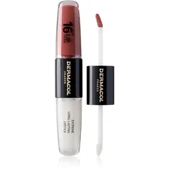 Dermacol 16H Lip Colour langlebiger, glänzender Lippenstift Farbton 33 Viva Glam 2x