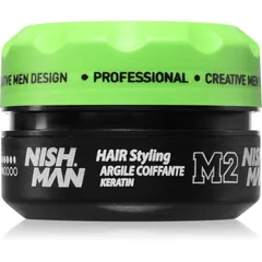 Nish Man M2 Stylingwachs für kurzes Haar mit Keratin