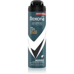 Rexona Men Advanced Protection Invisible Antitranspirant gegen weiße und gelbe Flecken 72h für Herren Invisible 150 ml