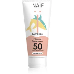 Naif Baby & Kids Mineral Sunscreen Spf 50 0 % Perfume schützende Creme für Kinder 100 ml