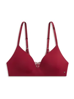 Tommy Hilfiger BH ohne Bügel rouge lurex dunkelrot | XS