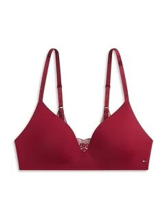 Tommy Hilfiger BH ohne Bügel rouge lurex dunkelrot | M