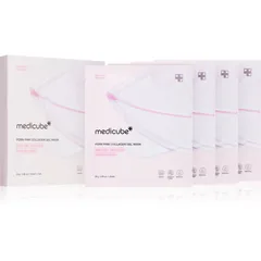 Medicube PDRN Pink Collagen Gel Mask Lifting und festigende Maske mit Kollagen 4x