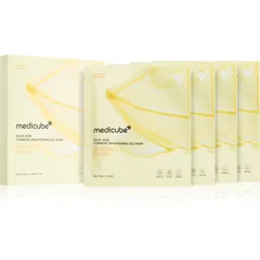 Medicube Kojic Acid Turmeric Brightening Gel Mask feuchtigkeitsspendende und aufhellende Maske mit Gel-Textur .