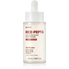 Nacific Rice + Pepta Collagen Glow Milky Serum aufhellendes Gesichtsserum mit feuchtigkeitsspendender Wirkung