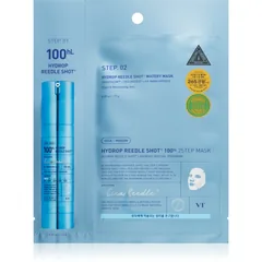 VT Cosmetics Hydrop Reedle Shot 100hL 2 Step Mask intensive hydratisierende Maske für eine zwei-Phasen-Hautpflege